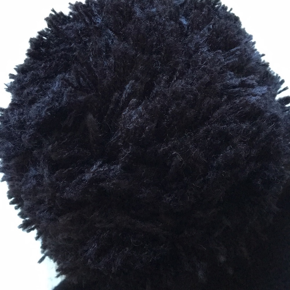 🚖Kate Spade Taxi! Speech Bubble 🚖 Beanie NWT black + black pompom - Picture 10 of 16
